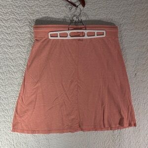 Elegant Peach Mini Skirt